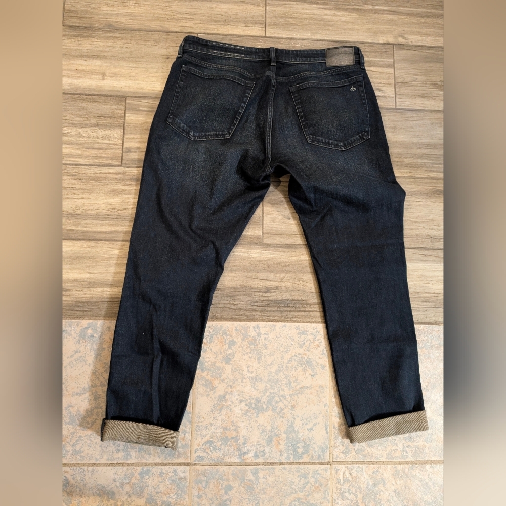 Rag & Bone  Dre low rise slim boyfriend Jeans Size 31 - Picture 16 of 16